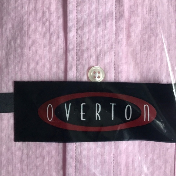 Overton Casual Short Sleeve Shirt NWT M Pink - Picture 2 of 7